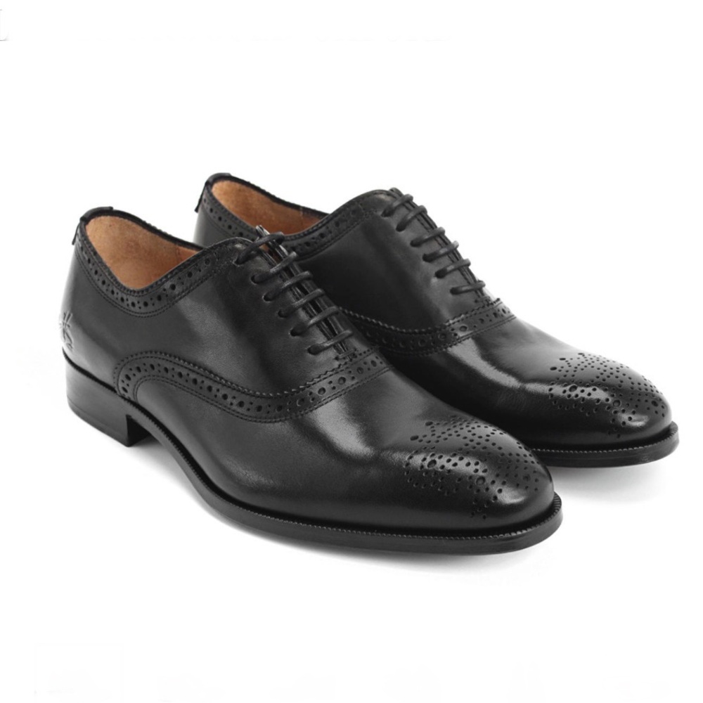 JOHN FLUEVOG City Angels Damascus Classic Brogued Oxford - EUC, Black, W…